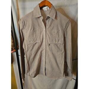 Vintage Women's Levi's Gingham Western Blouse Top